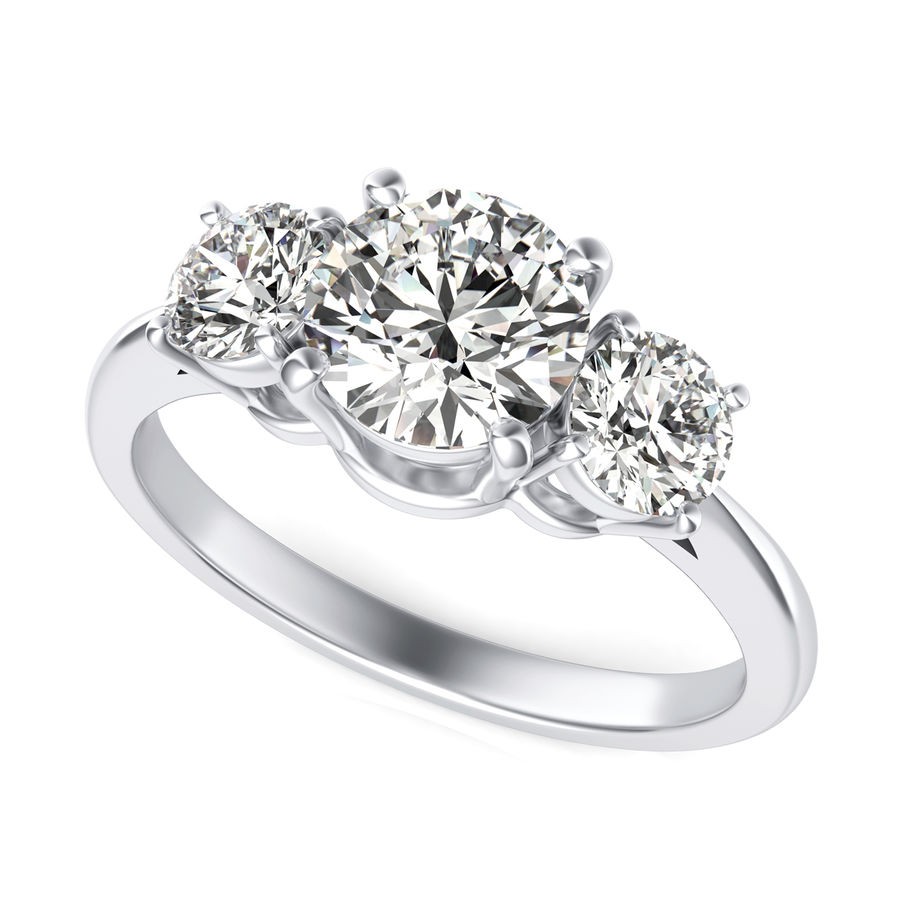 Three Stone Engagement Ring