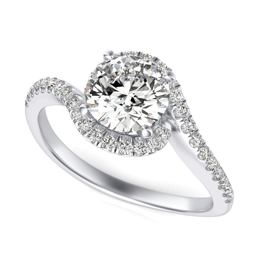Halo Engagement Ring
