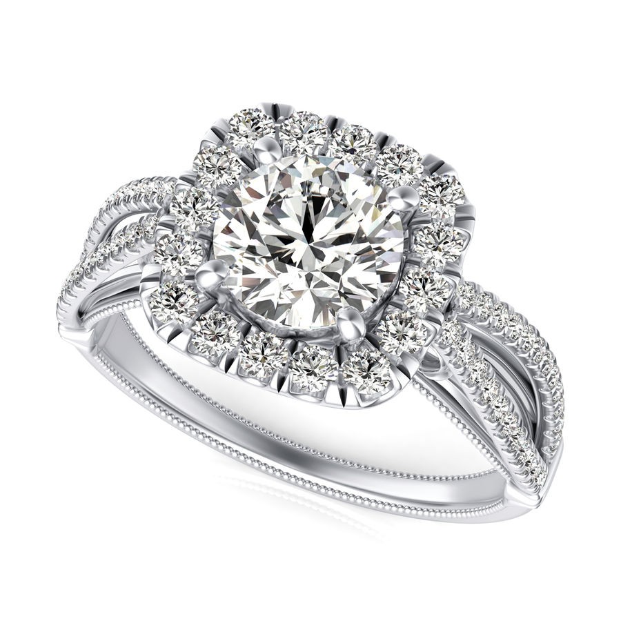 Halo Engagement Ring