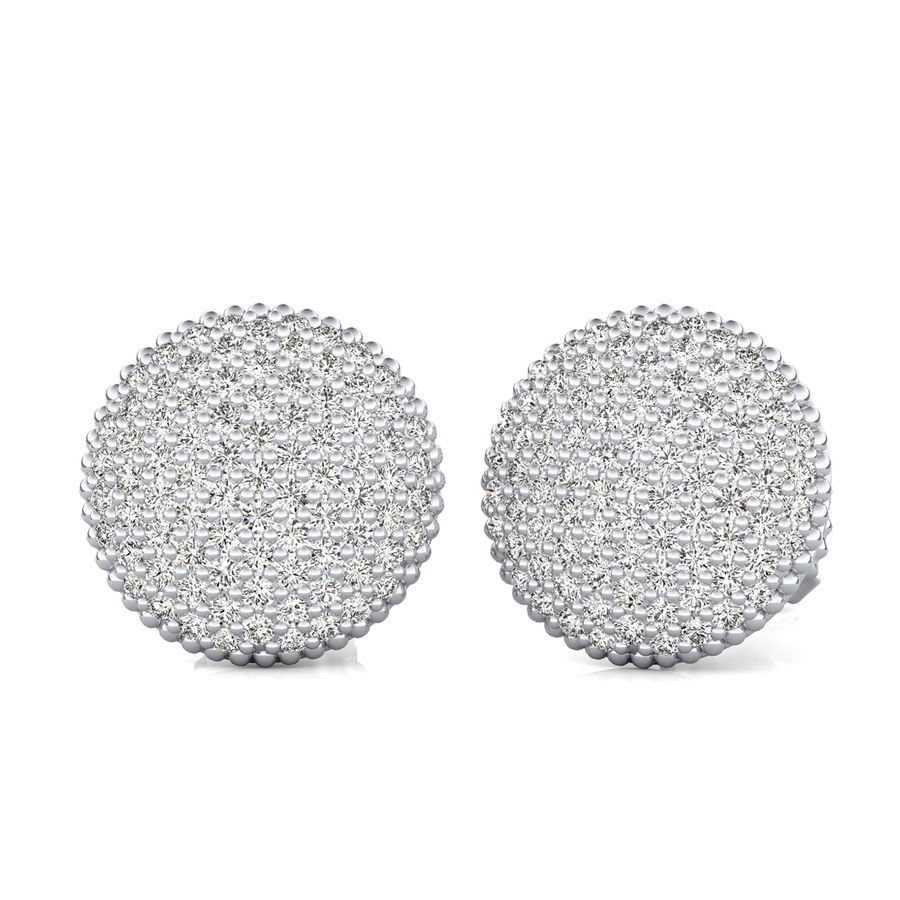3.00 Ct. T.W. Cluster Stud Earrings