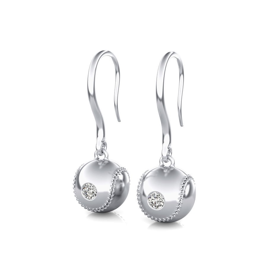 Baseball Earrings