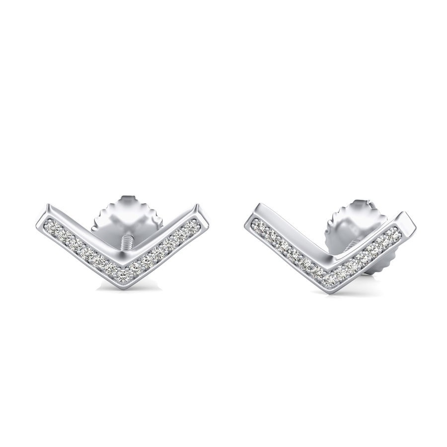 Chevron Stud Earrings