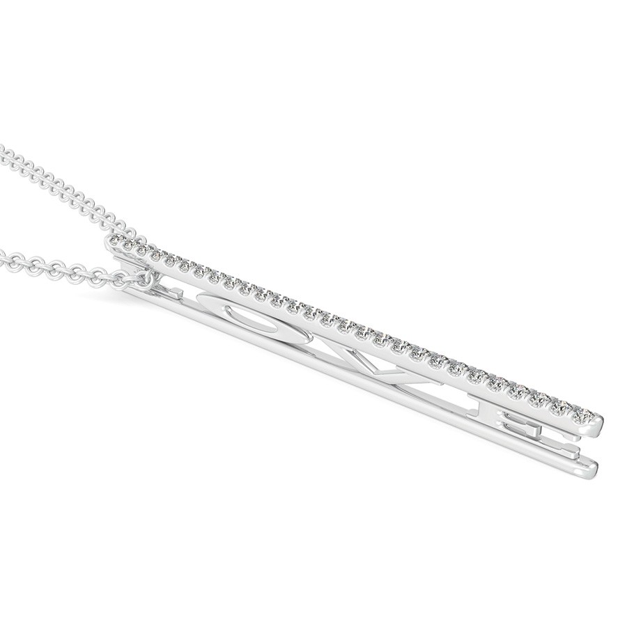 "LOVE"  Drop Bar Pendant 