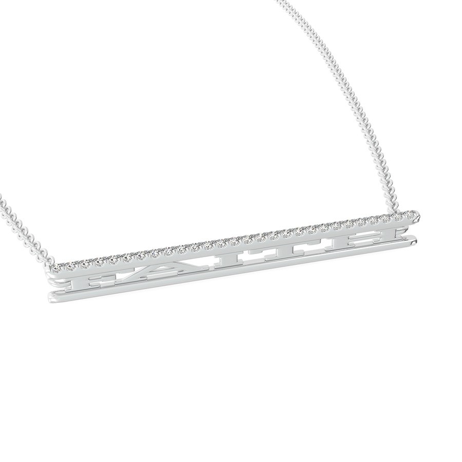 "FAITH" Bar Pendant 