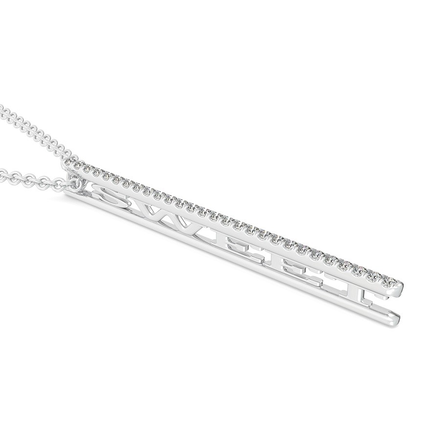 "SWEET"  Drop Bar Pendant 