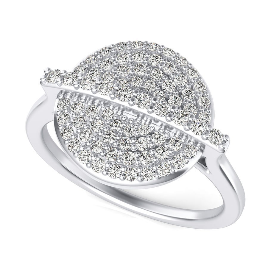 Pave Disc Ring
