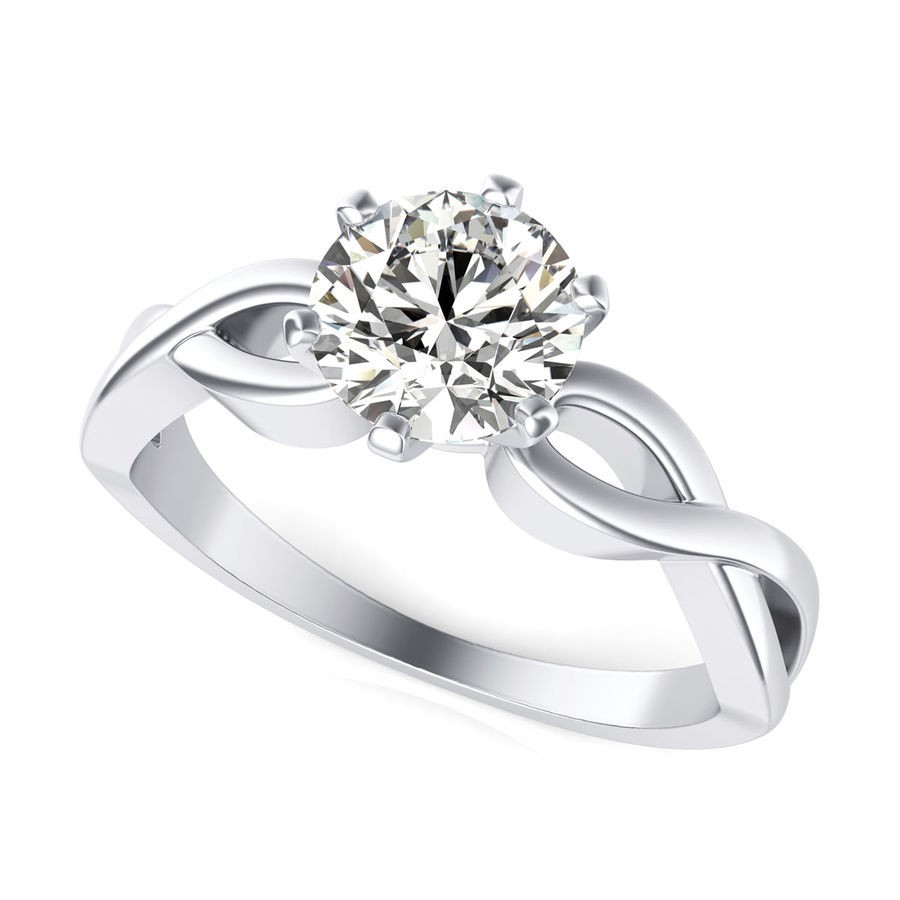 Twist Engagement Ring