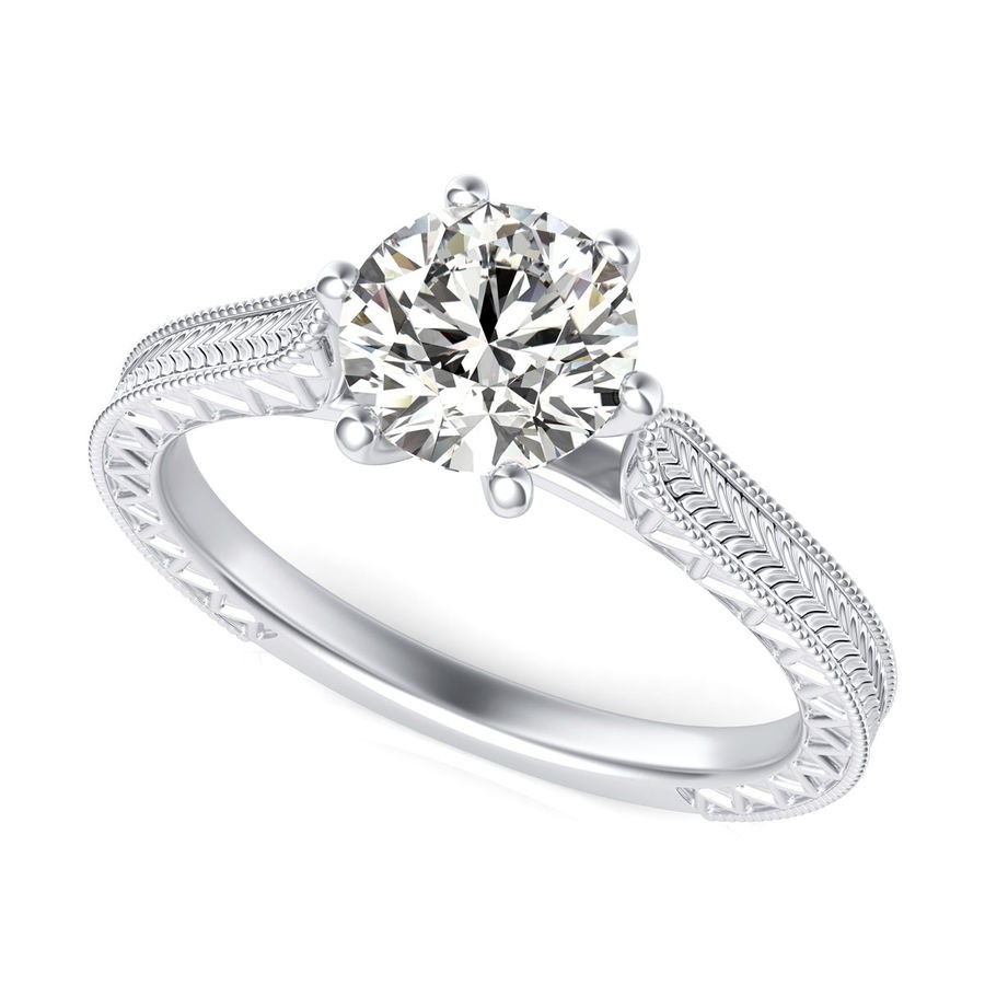 Victoria Cathedral Solitaire Engagement Ring