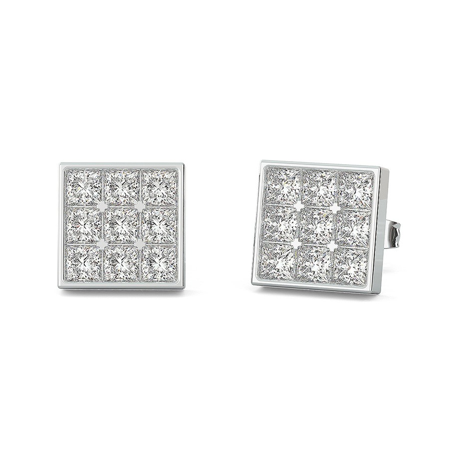 1.25 Ct. T.W. Cluster Stud Earrings