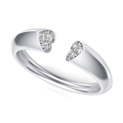 Open End Heart Ring