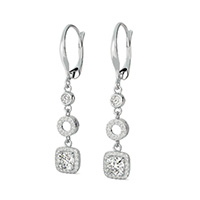Halo Drop Earrings