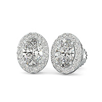 Cut Through Scroll Halo Earrings