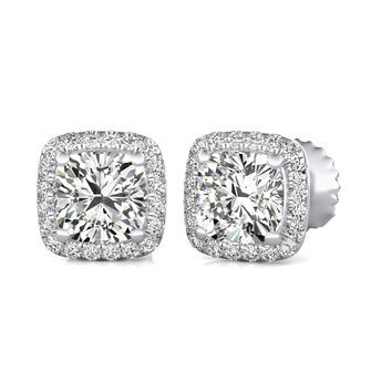 Martini Halo Stud Earrings