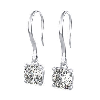 Leverback Solitaire Earrings