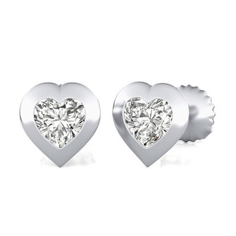 Bezel Stud Earrings
