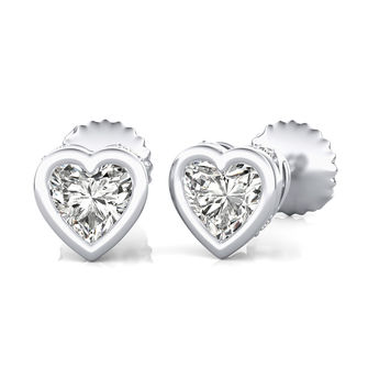 Bezel Stud Earrings
