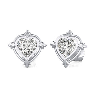 Bezel Stud Earrings