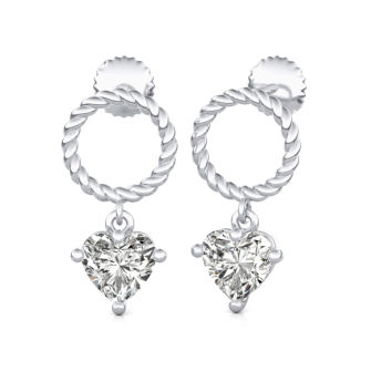 Dangle Solitaire Earrings