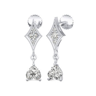 Dangle Solitaire Earrings