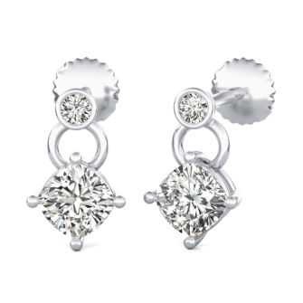 Dangle Solitaire Earrings