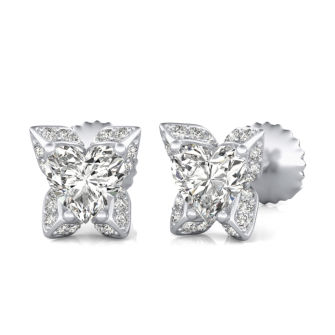 Flower Halo Stud Earrings