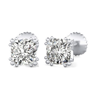 Crown Prong Stud Earrings 