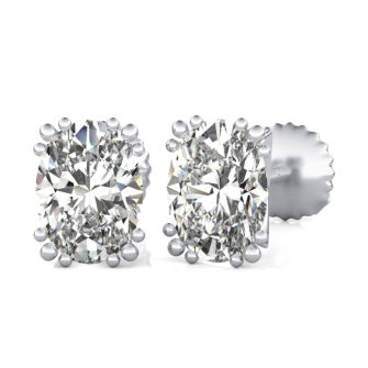 Crown Prong Stud Earrings 