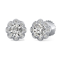 Flower Halo Earrings