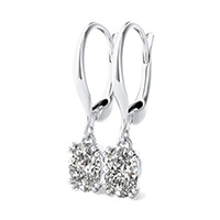 Double Prong Leverback Earrings