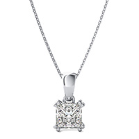 Solitaire Double Wire Basket Pendant 