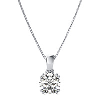 Solitaire Double Wire Basket Pendant 