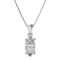 Solitaire Double Wire Basket Pendant 