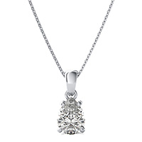 Solitaire Double Wire Basket Pendant 