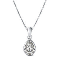 Bezel Solitaire Pendant 