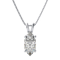 Solid Basket Solitaire Pendant