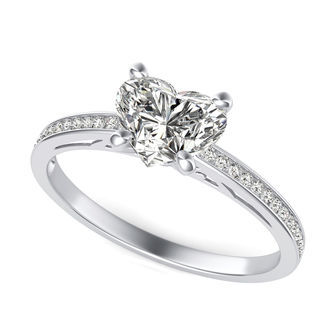 Channel Set Engagement Ring