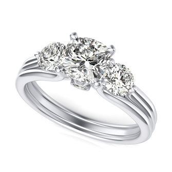 Three Stone Engagement Ring