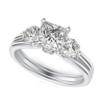 Three Stone Engagement Ring