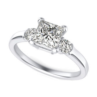 Three Stone Engagement Ring