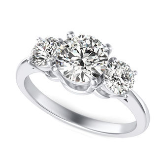 Three Stone Engagement Ring