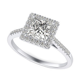 Halo Engagement Ring