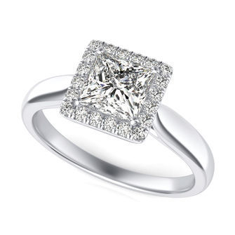 Halo Engagement Ring
