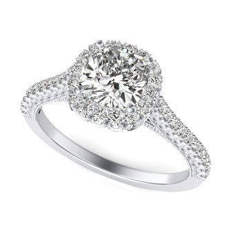 Halo Engagement Ring