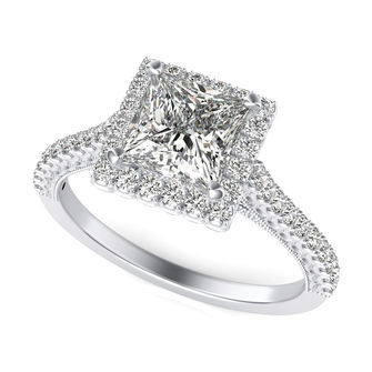 Halo Engagement Ring