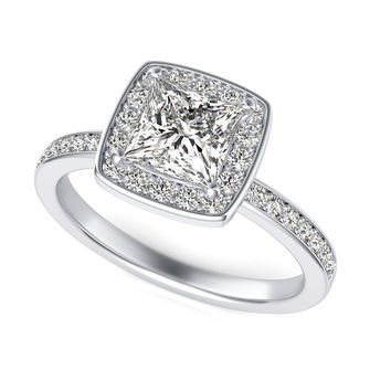 Halo Engagement Ring