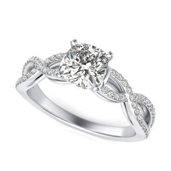 Twist Engagement Ring