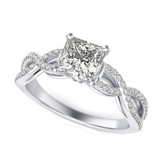 Twist Engagement Ring