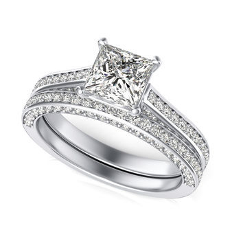 Engagement Ring With Matching Band