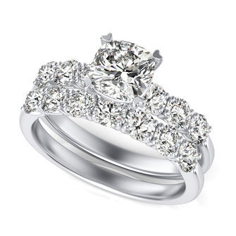 Engagement Ring With Matching Band