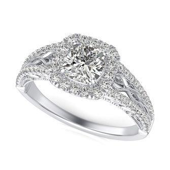 Halo Engagement Ring